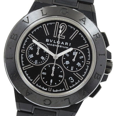 ベルト訳あり ブルガリ BVLGARI DG42SMCCH ディアゴノ マグネシウム デイト クロノグラフ 自動巻き メンズ 箱・保証書付き_917584【中古】 123,450円
