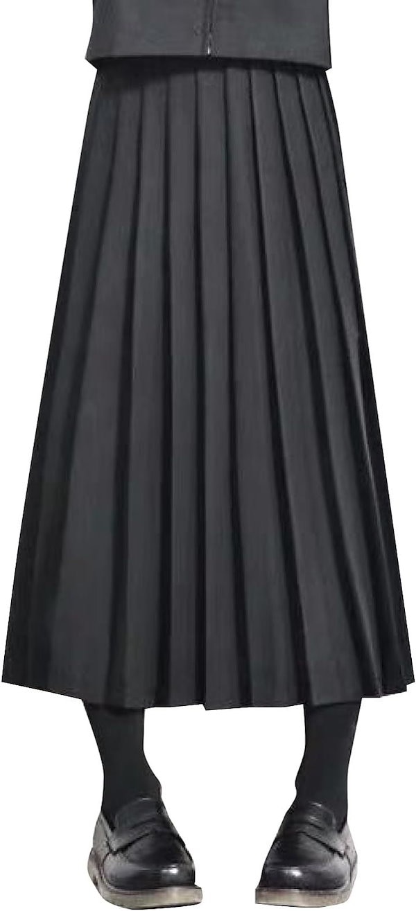 Qoo10] 80cm プリーツスカート ロング 制服