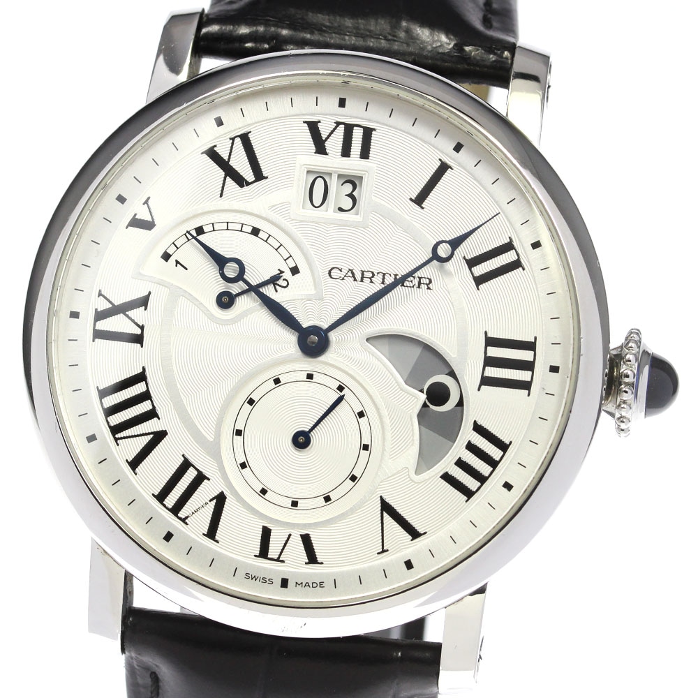 カルティエ CARTIER W1556368 ロトンド ドゥ カルティエ グランドデイト レトログラード 自動巻き メンズ _792402【中古】 269,190円