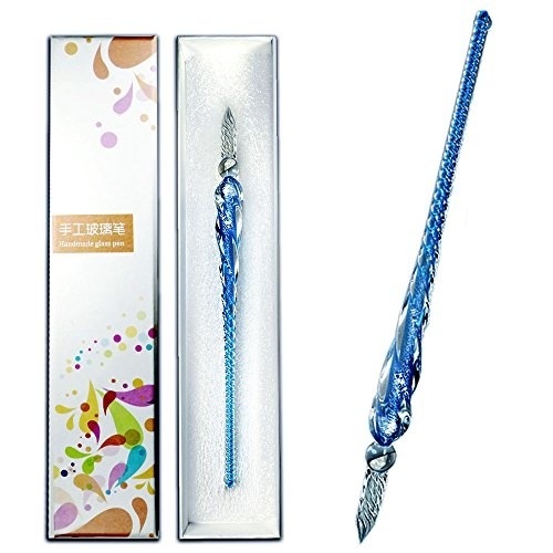 新発売 Claurys ガラスペン 万年筆 手紙 便箋 イラスト 文房具 スカイブル なめらかに書ける筆感