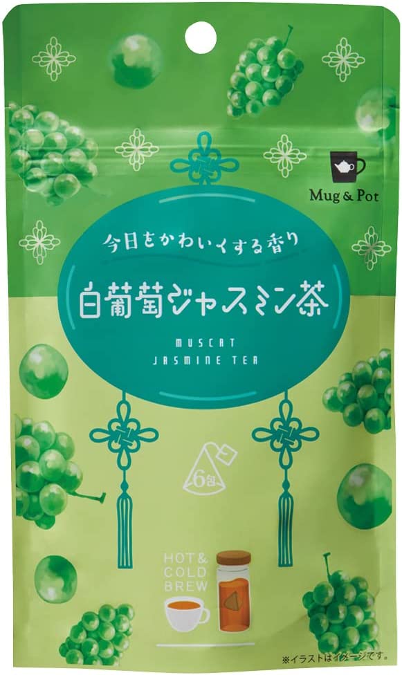【送料無料】Tokyo Tea Trading Mug&Pot白葡萄ジャスミン茶 12g(2g6p)12袋