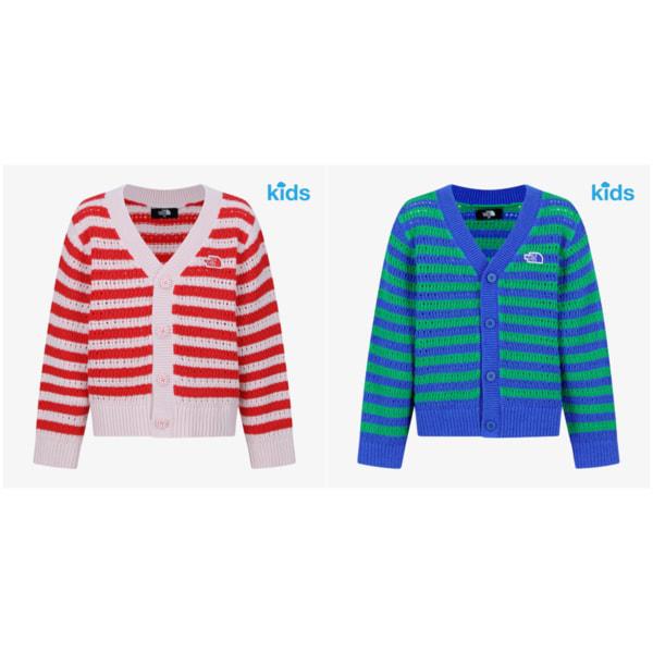 NJ5SS01 キッズ ストライプ カーディガン KS STRIPE CARDIGAN