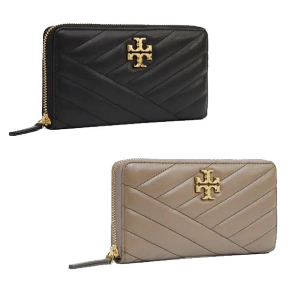 財布 KIRA CHEVRON QUILT ラウンドファスナー 長財布 56605