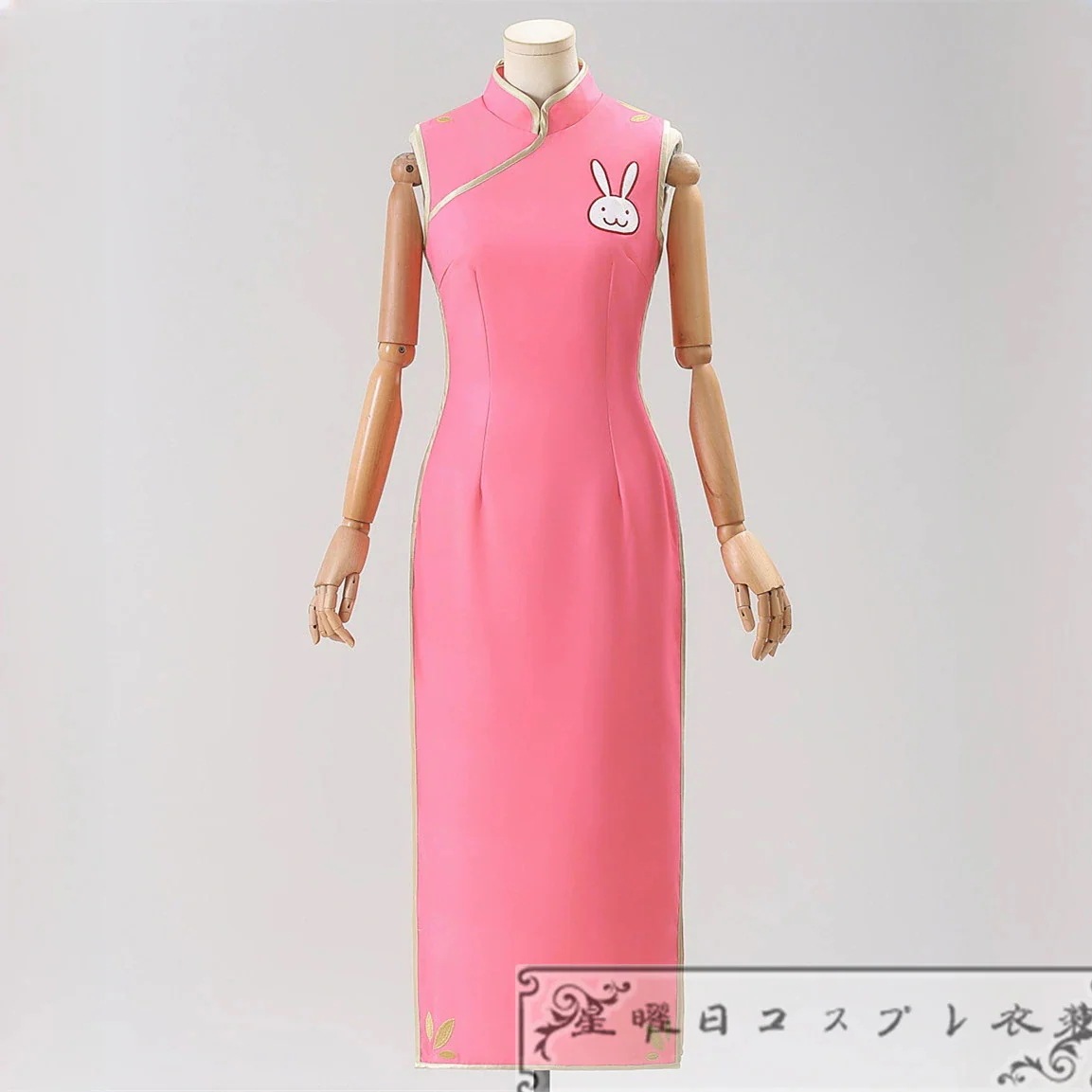 【新品】銀魂 神楽 チャイナドレス ウサギ柄 コスプレ衣装 コスチューム品質良い 店舗お勧め