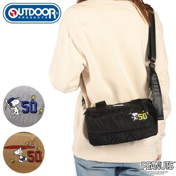 ボストンバッグ レディース メンズ ブランド バッグ 小さめ 軽量 おしゃれ カジュアル かわいい 2WAY 斜めがけ PEANUTSコレクション スヌーピー ロールボストン ODB027