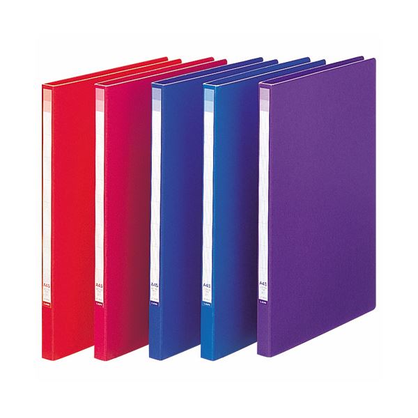 （まとめ）ライオン事務器 レターファイル A4タテ120枚収容 背幅18mm ブルー LF-263B 1冊 (×20セット)