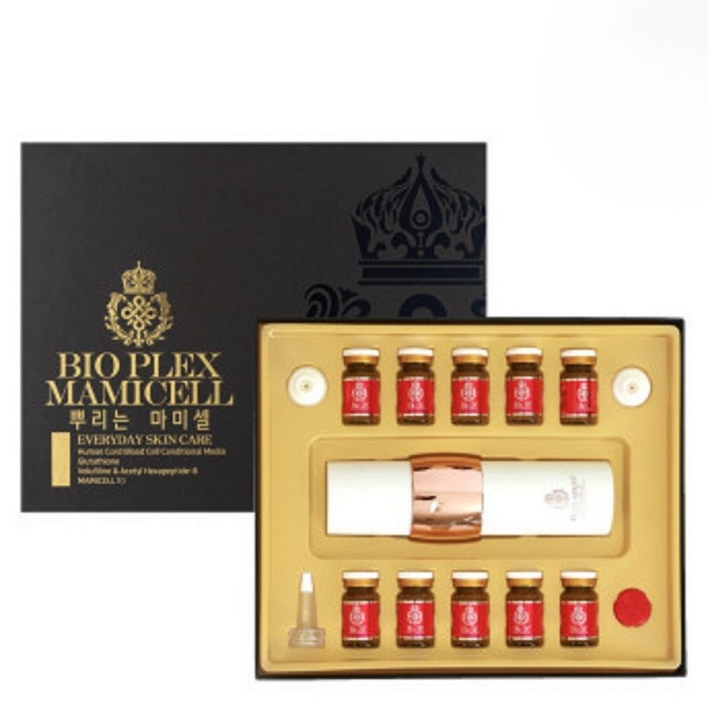 （2025年03月生産）10pバイオプレックスマミセル10P人体製大血細胞培養液50000ppm若返る水分アンプル毛穴美白肌弾力6ml10個
