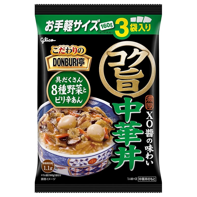 江崎グリコ こだわりのDONBURI亭コク旨中華丼パック 3食×10個 13,308円