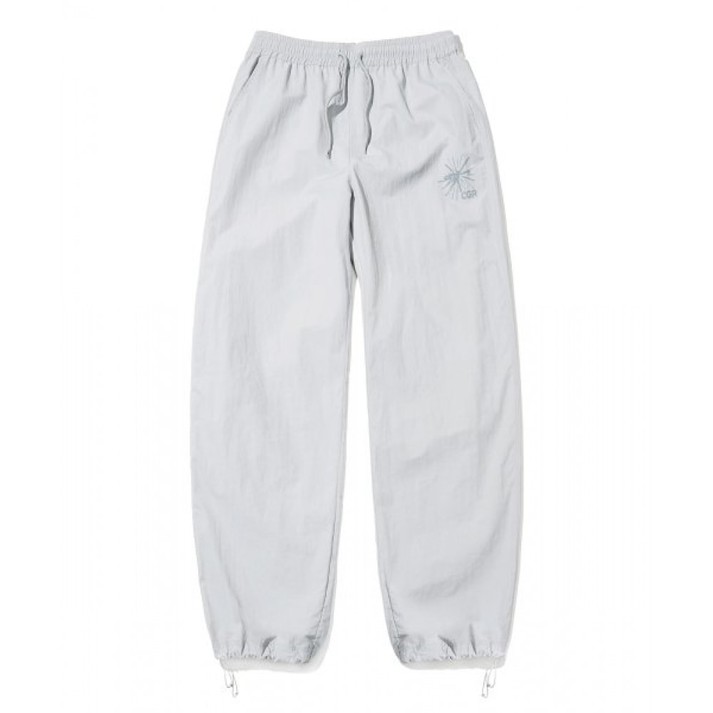 CODEGRAPHY ナイロンミックスマッチストリングジョガーパンツ_グレー