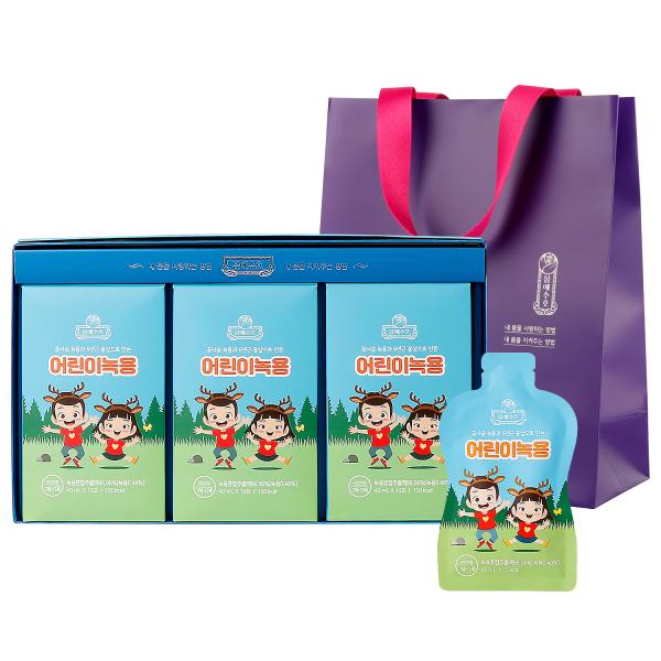 モムエスホ 子供 緑用 30p + ショッピングバッグ 몸애수호 어린이 녹용 30p + 쇼핑백