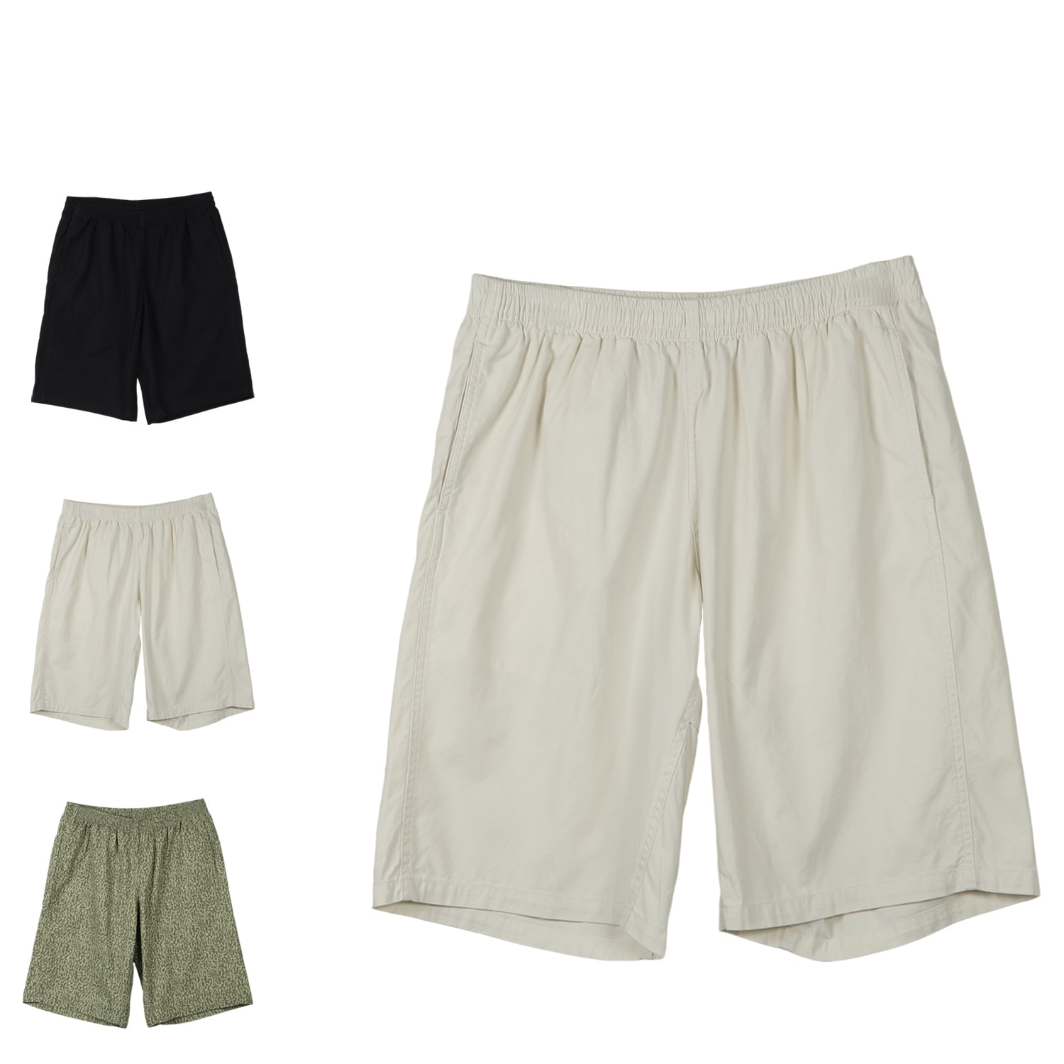 パンツ スウェル ショート ショーツ メンズ ブラック グレー グリーン 黒 G4SU-P052