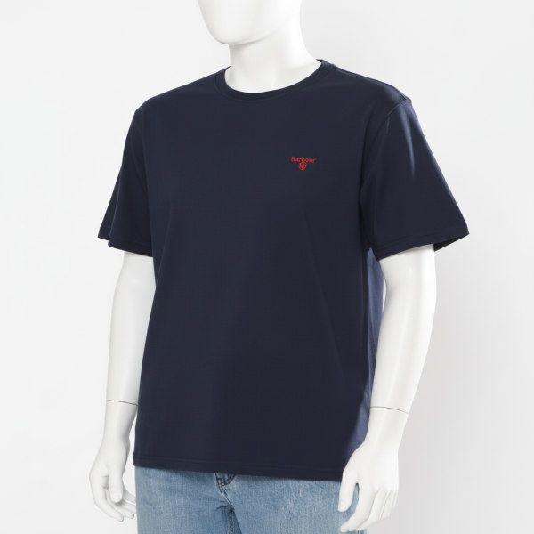BARBOUR生産 Essential Sports T-Shirt - Navy MTS0331 NY91 エッセンシャル スポーツ Tシャツ 817416