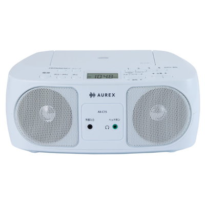 CDラジオ AX-C15-W ホワイト ワイドFM