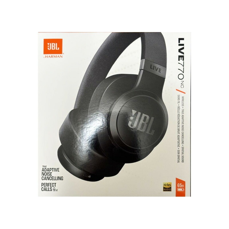 【新品】JBL ワイヤレスオーバーイヤーヘッドホン LIVE 770NC ブラック