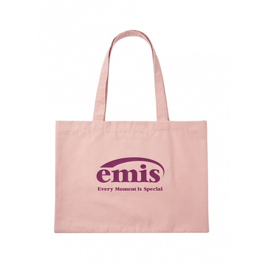 EMIS コーデュロイエコバッグピンク