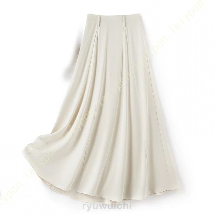 無地 プリーツスカート ウェストゴム Aライン 裏地あり 通勤 通学 カジュアル おしゃれ きれいめ 大人 可愛い 総柄 女子 シフォン 着回し 体型カバー