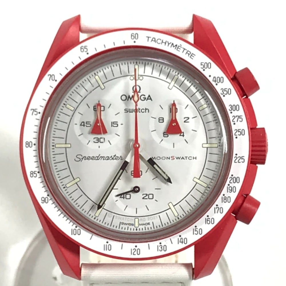 Swatch スウォッチ 腕時計 SO33R100 ムーンスウォッチ MISSION TO MARS 火星 オメガ OMEGA コラボ セラミック レッド