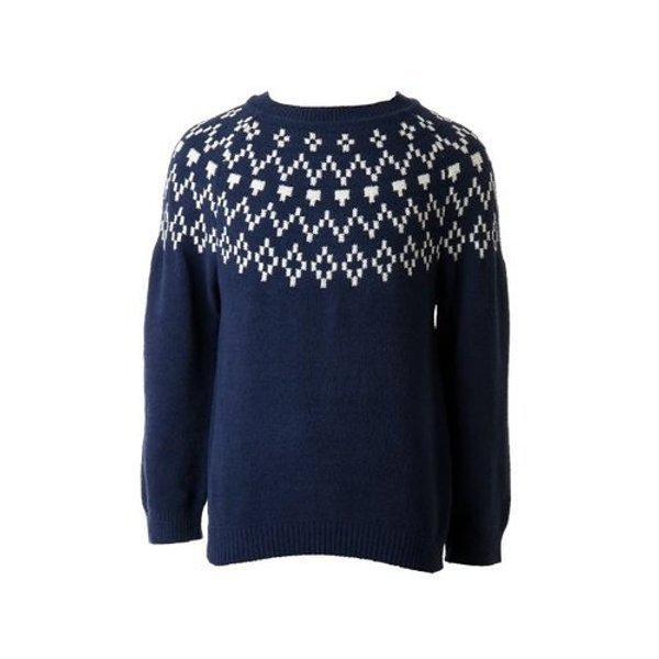 WPA556MSNB ノルディックパターン男性用イージーウェアトップス