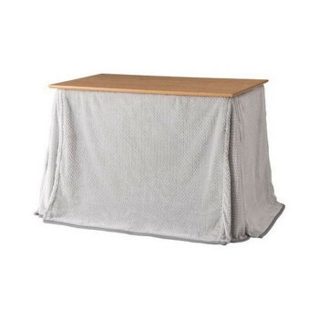 東谷 ダイニング用こたつ布団 105x60cm 長方形 グレー KK-601GY