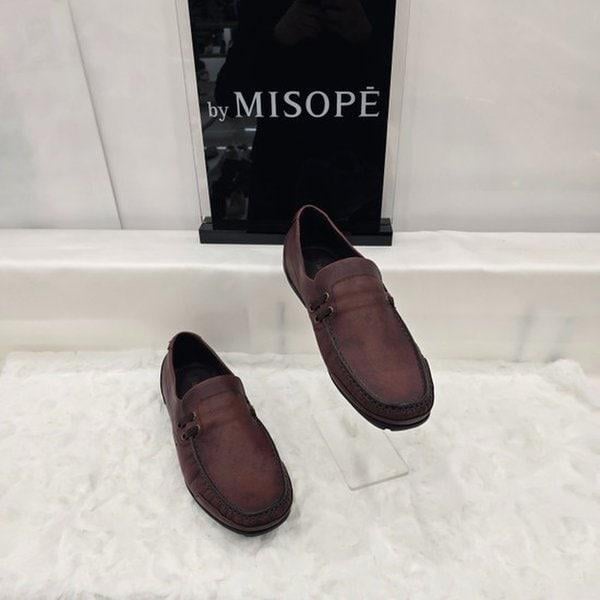 By 男性 カジュアル コンフォート ローファー 121HT837TG010 DBROWN 2 JJ