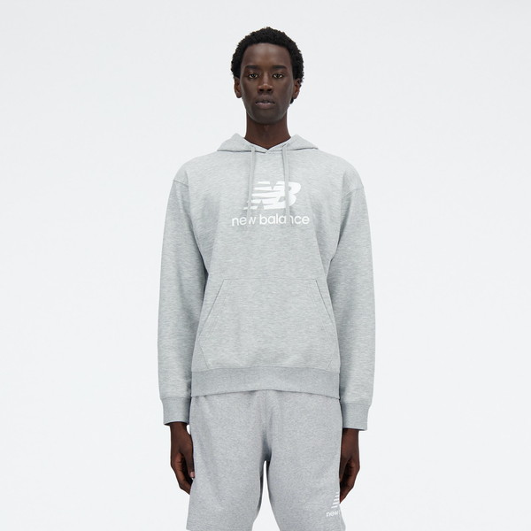 ニューバランス new balance Sport Essentials Stacked Logo スウェットフーディ メンズ アパレル ウェア MT41501-AG アスレチックグレー「RS2409