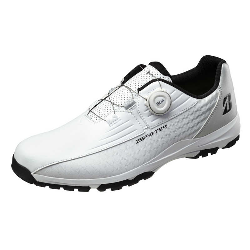 ブリヂストン　ゴルフシューズ ゼロ・スパイク バイター ライト ( ZSP-BITER LIGHT ) [ メンズ / 25.5cm / 3E / スパイクレス / ホワイトシルバー ]　SHG350