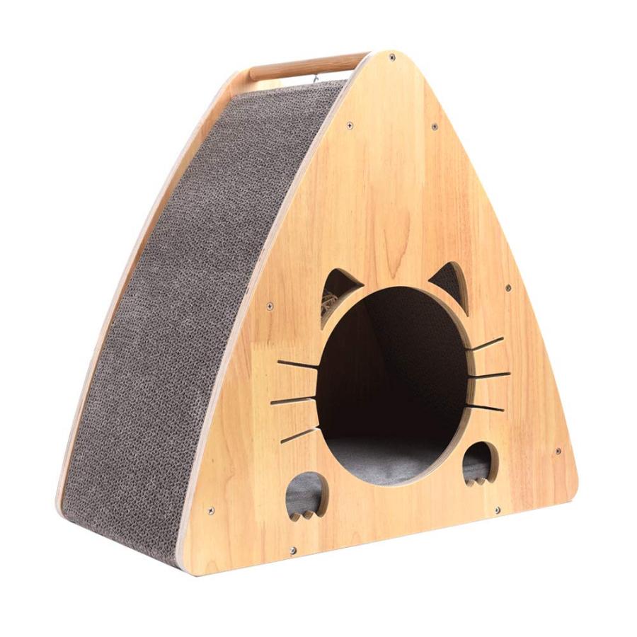 猫ベッド 冬 大きめ 寝床 猫の巣のかわいい猫の穴 爪とぎ 家具 猫 爪とぎ ハウス…