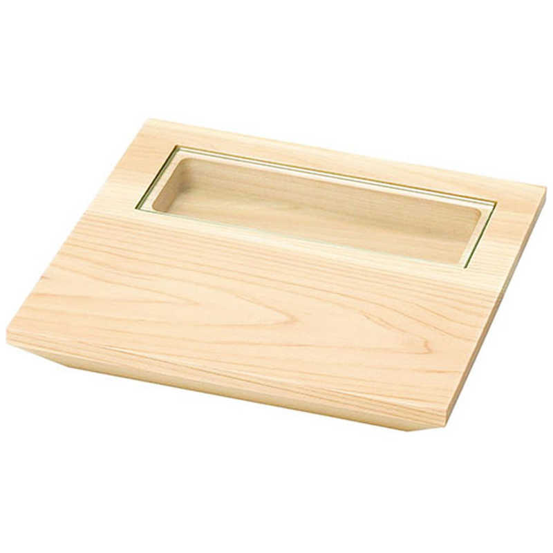 ヤマコー　用美 業務用 桧・硝子窓付料理皿(正角)中 yamaco30287　YAMACO30287