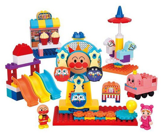 バンダイ おおきな観覧車が大変身！　アンパンマンくるくる遊園地ブロック それいけ！　アンパンマン カンランシャクルクルユウエンチブロック