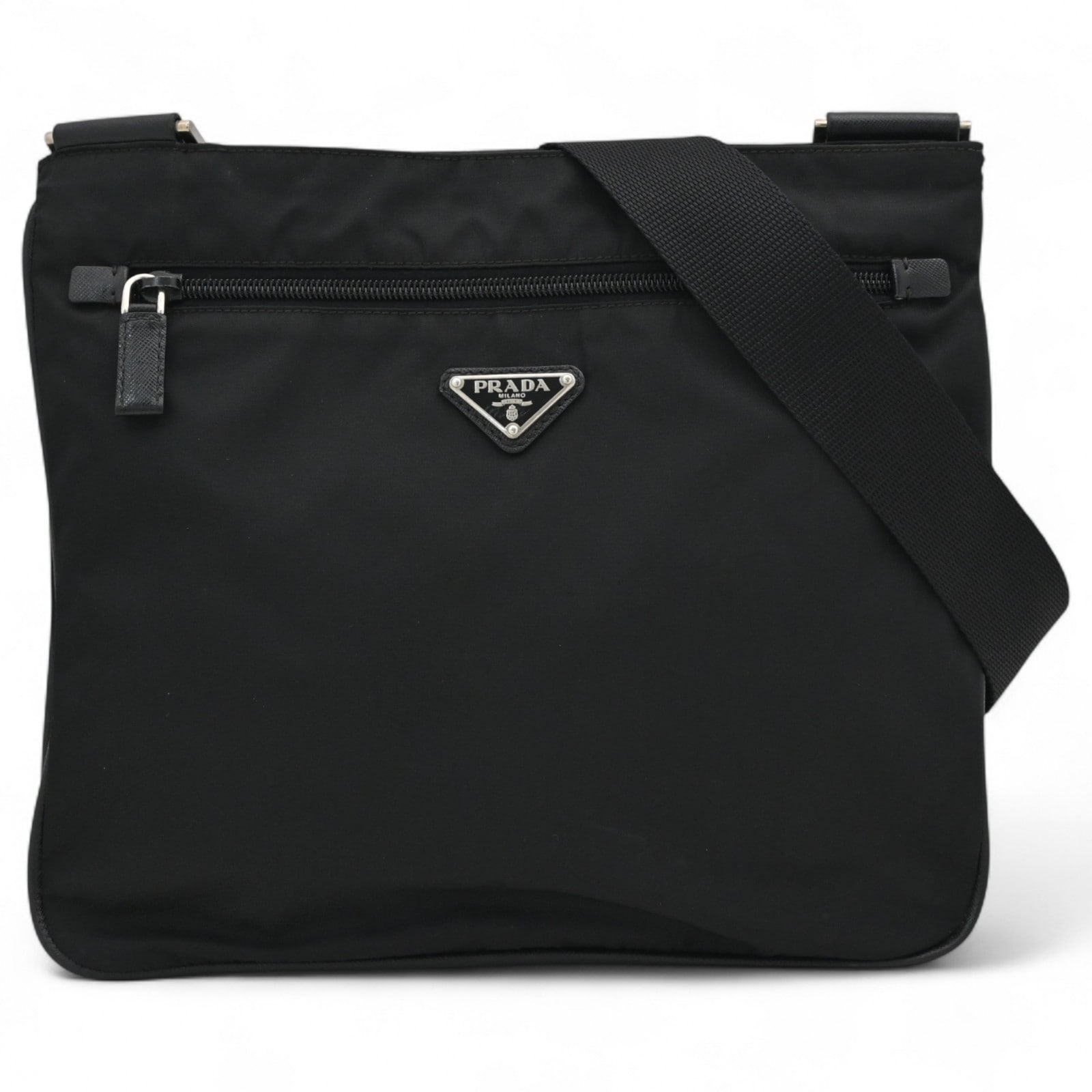 プラダ ショルダーバッグ ナイロン×ブラック Bランク pr1425an