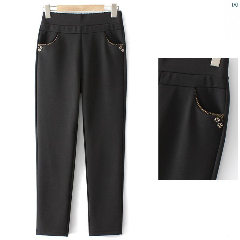 レディース ファッション おしゃれ 春夏 秋　冬 大人 上品 高級 マダム プレゼント 敬老日　おばあちゃん パンツ 秋冬 ベルベット パンツ ハイウエスト パンツ ストレート