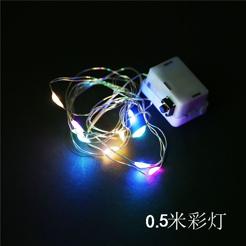 444z Led ライト ストリング ケーキ デコレーション ナイト マーケット小さな色のライトとスター ライト クリスマス誕生日ギフト ボックス花