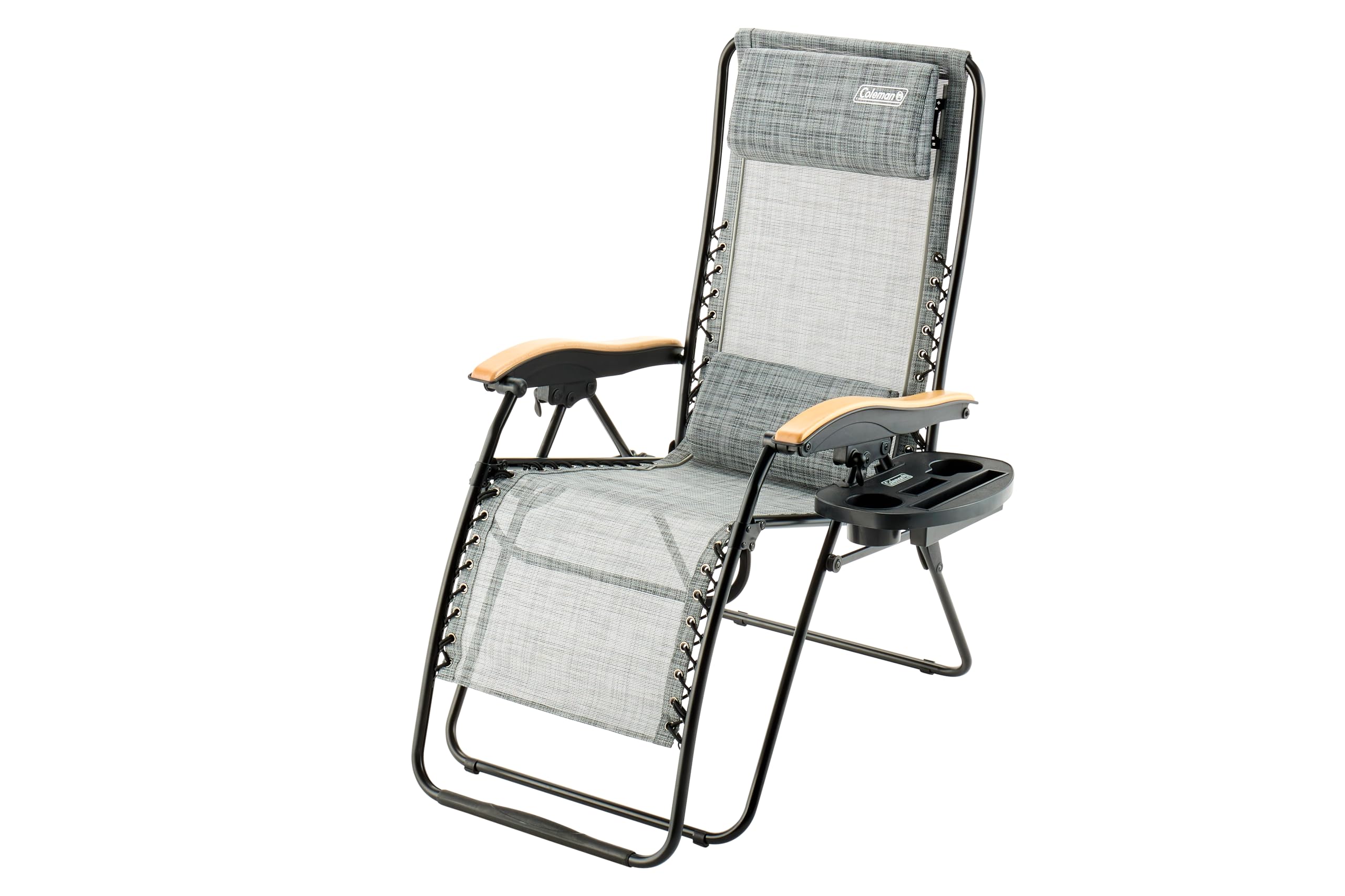 コールマン(Coleman)インフィニティチェア エアー（ヘザーグレー） 折りたたみ キャンプ 耐荷重100kg 簡単設営 リクライニング コンパクト収納 持ち運び可能 屋外 持ち運び ベランダ