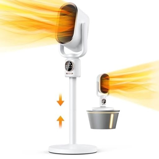 【2秒で加熱&音声コントロール】SINESSY セラミックヒーター 電気 ストーブ ヒーター 小型 暖房器具 温風ヒーター 人気 首振り 静音 ファンヒーター 1500W/1000W/5W 三段階の温