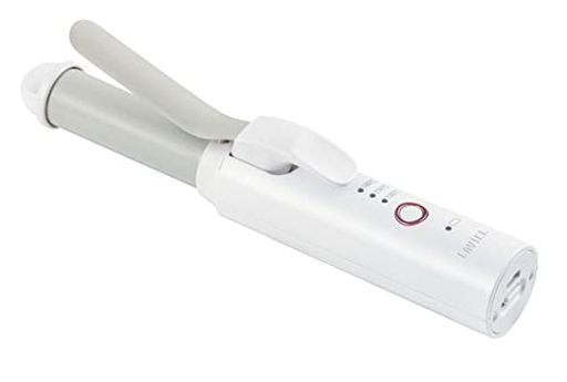 コードレス カールアイロン 23MM ミニ ヘアアイロン USB充電式 3段階温度調節 MAX180C 持ち運び ホワイト LV-CL-CI