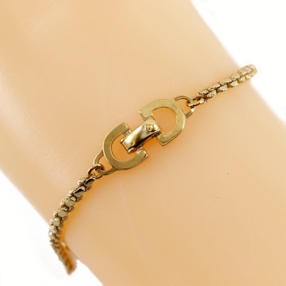 ヴィンテージ ブレスレット 金メッキ 約4.7g レディース 中古品 12,166円