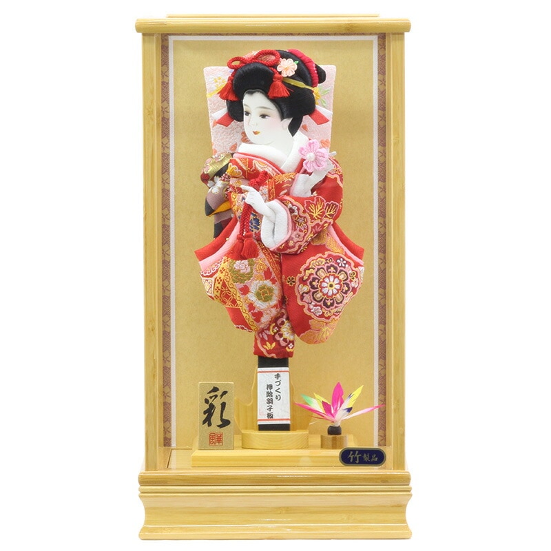 羽子板 初正月 初節句 厄除け ケース かわいい 立体 振袖 羽根飾り 送料無料 コンパクト ミニ 新作 秀光 限定品 目玉商品 お買得 人気 ランキング A1807