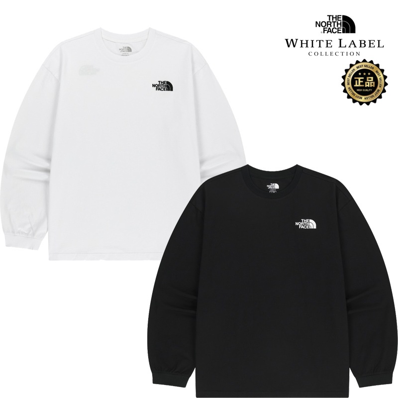 26SS新作 NT7TS02 WHITE LABEL ESSENTIAL L/S R/TEE 韓国限定ライン ロンT 長袖T クルーネック ワンポイントロゴ デイリー 春秋 タウンユース 韓国 ギフト
