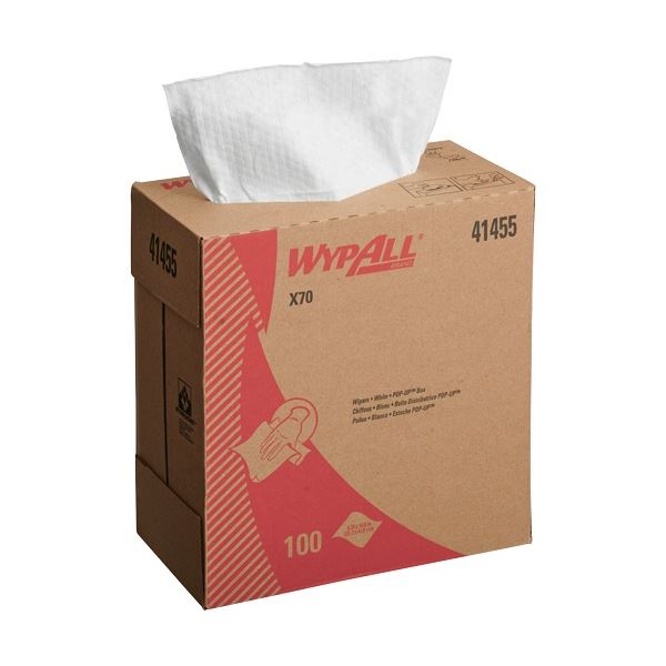 日本製紙クレシア ワイプオールX70 スモールポップアップ シングル 1セット（100枚x10箱）