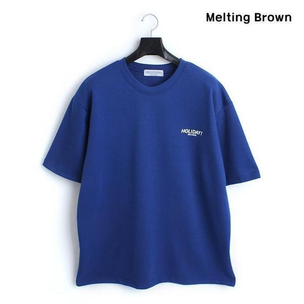 男性ラウンドTシャツ オーバーフィット半袖Tシャツ rc3