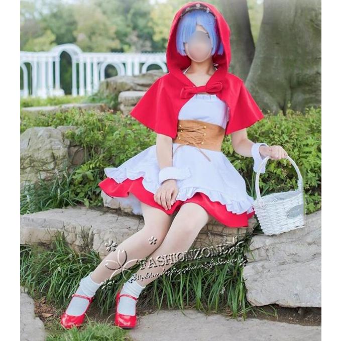 Re:ゼロから始める異世界生活 レム ラム 風コスプレ 衣装 靴 ウィッグ リゼロ レム コスプレ ラム コスプレ