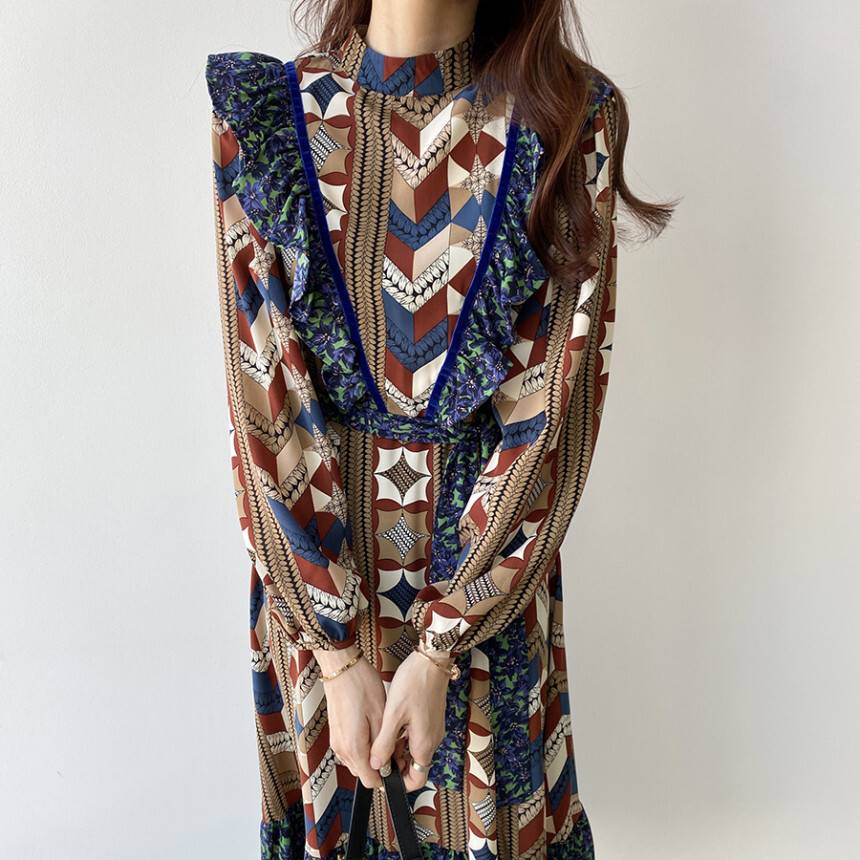 2color レディース ワンピース ドレス ワンピドレス 膝下 ミモレ丈 ミモレ ロング シャツワ