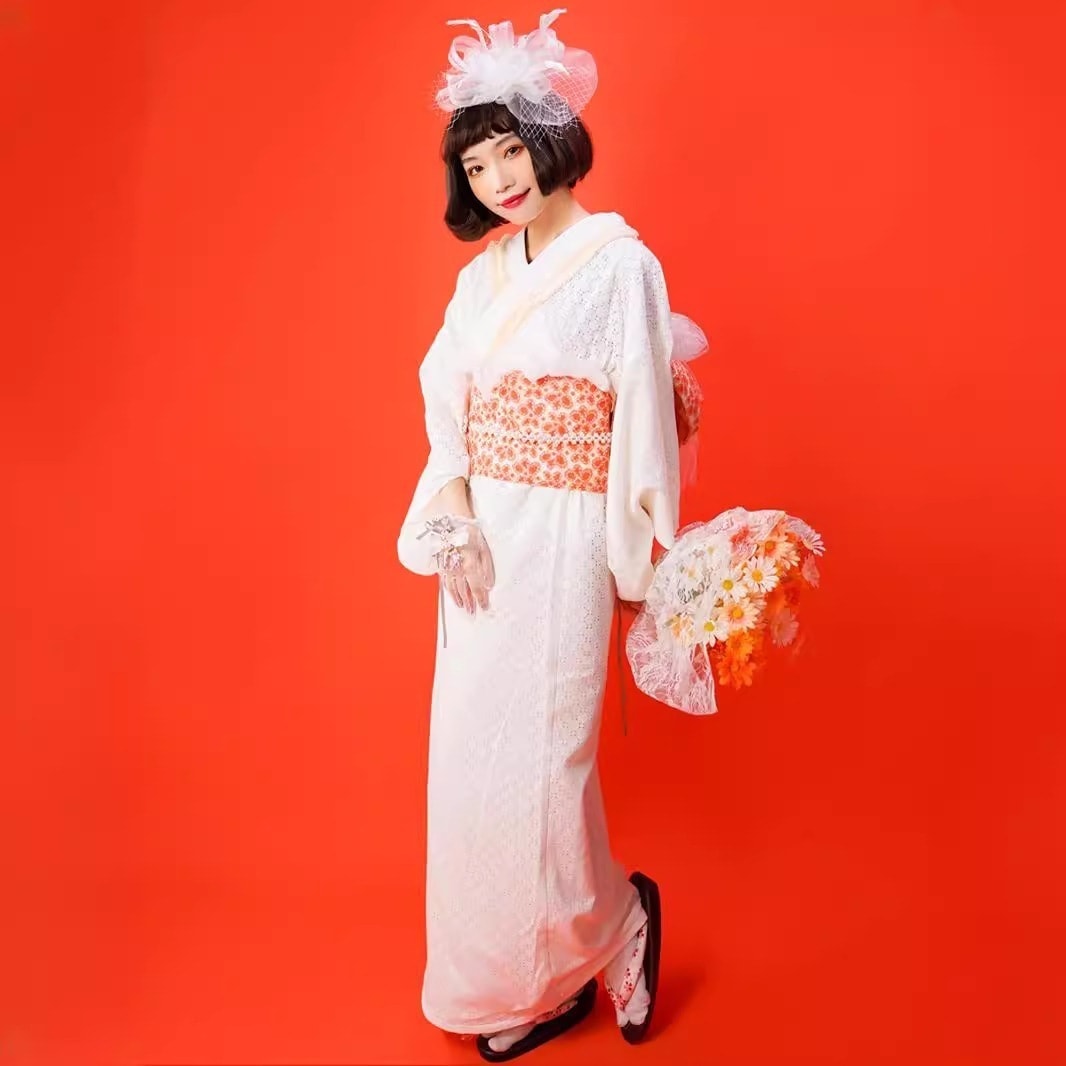 【送.料.無.料.急速発送】浴衣白レース