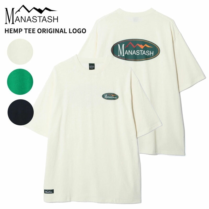マナスタッシュ 半袖Tシャツ ヘンプTシャツ ショートスリーブTシャツ Tシャツ カットソー トップス 792-4134002