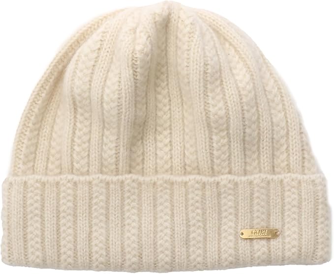 ニット帽 カシミヤ 100% レディース メンズ 男女兼用 無染色 無漂白 KA101891 56.0-60.0 cm