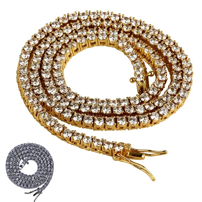 テニスチェーンネックレス CZ パヴェ [n288] 8,316円