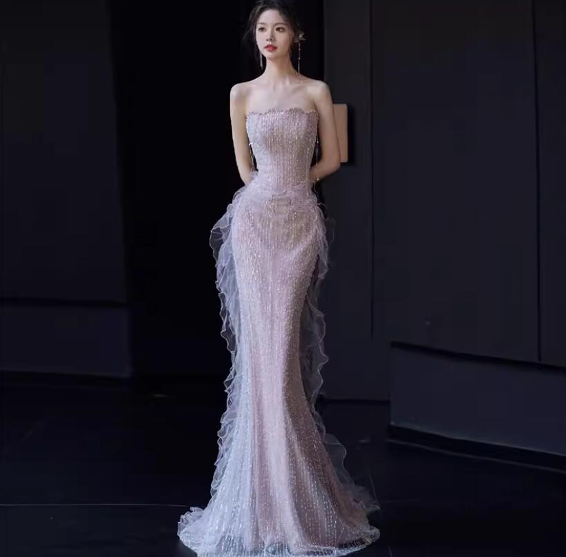 超人気,高評価!Aラインドレス 袖なし イブニングドレス 花嫁ドレス お呼ばれ ワンピース パーティードレス カクテルドレス マキシ丈ワンピース おしゃれ レデイース 声楽 発表会 きれいめ 二次会