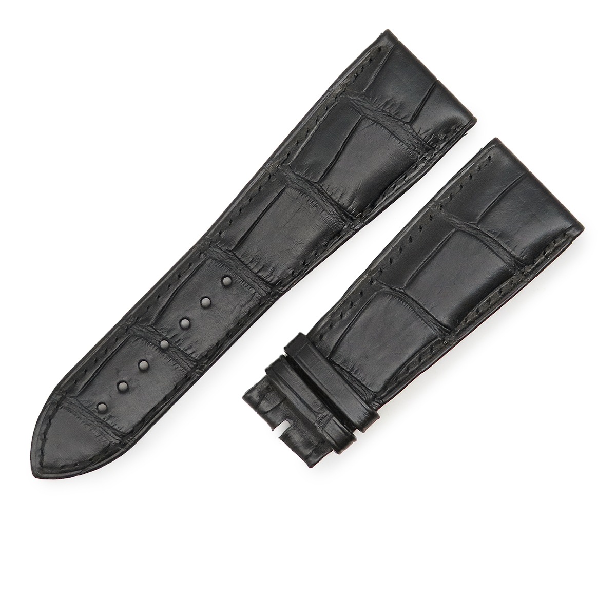 メンズ 純正 替え クロコ ベルト バンド ストラップ 26ｍｍ ブラック 黒 18,868円