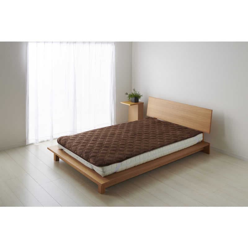 篠原化学　あったかドライミング敷パッド ダブル ブラウン ［ダブルサイズ /ウォーム敷パッド］　DRYHOT140D18