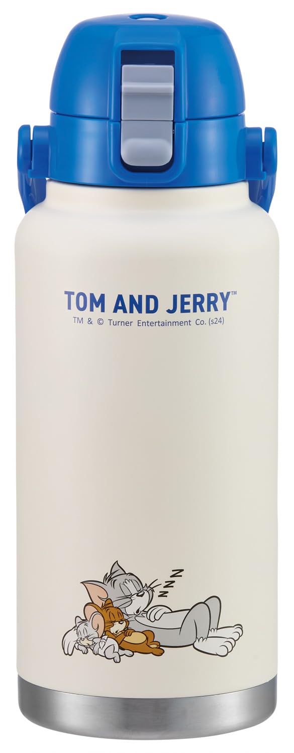 Qoo10最安値挑戦 スケーター(Skater) ハンドル付 ステンレス ダイレクトボトル 1000ml 水筒 マグボトル トムとジェリー おひるね STD10H-A